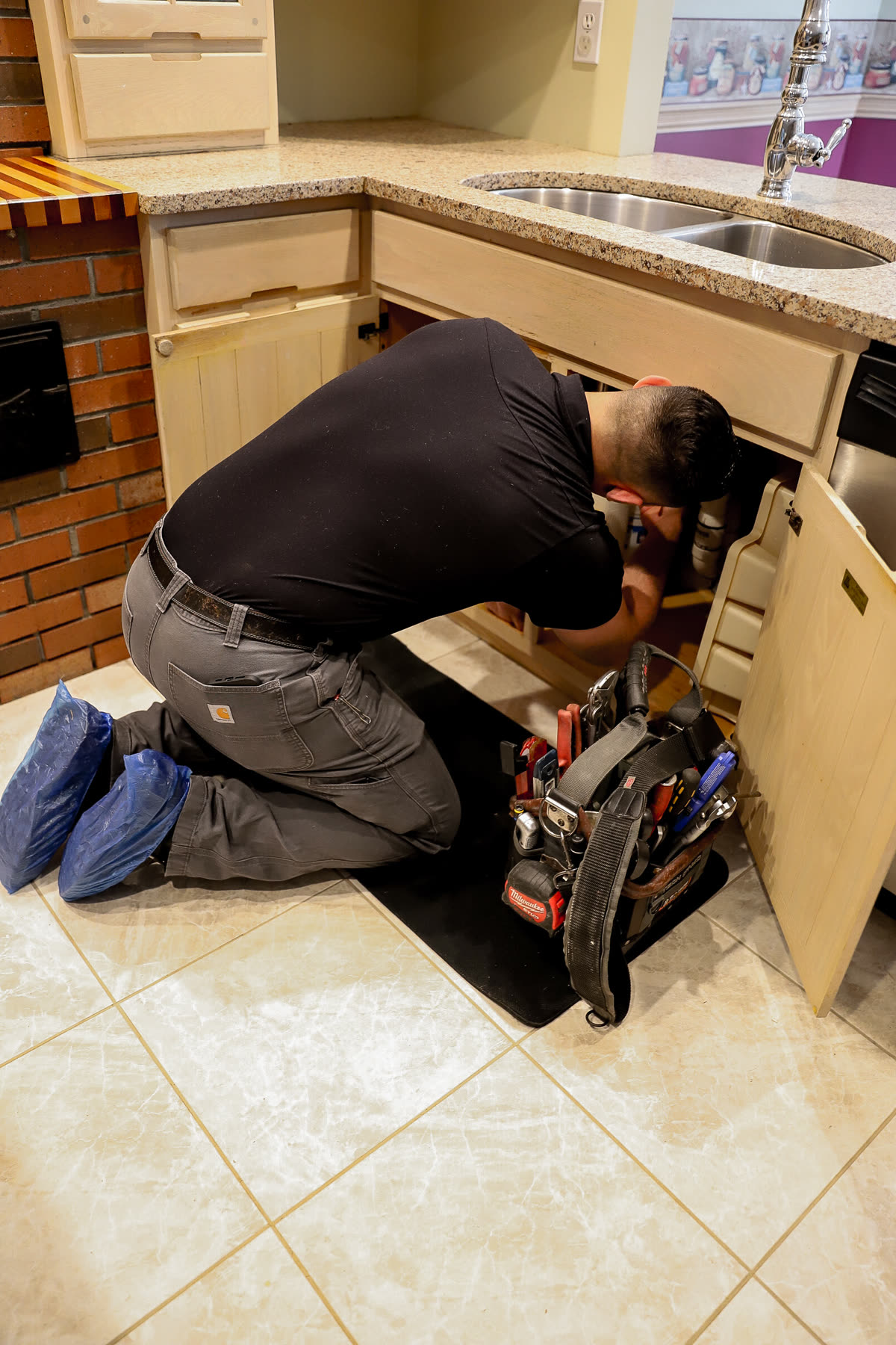 Plumbing repair in a Milton, MA historic home